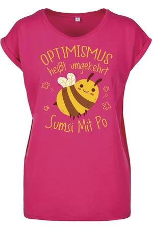 Youth Designz Print-Shirt "Optimismus Sumsi Mit Po" Damen T-Shirt Statement Geschenk Motiv mit lustigem Aufdruck für Frauen - Verkäufer: EmDa Trading GmbH