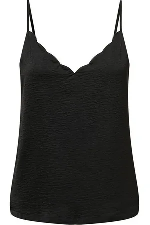 ONLY Shirttop Damen Top mit verstellbaren Spaghettiträgern und V-Ausschnitt ONLDEBBIE SINGLET NOOS WVN - Verkäufer: ARIZONAS