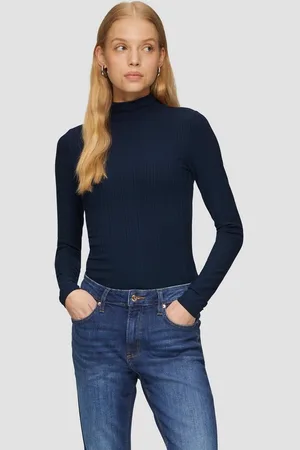 QS by s.Oliver Langarmshirt Rippshirt im Slim Fit aus Viskosemix - Verkäufer: s.Oliver