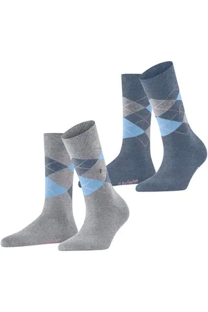 Burlington Socken Everyday Argyle (2-Paar) aus weicher gekämmter Baumwolle - Verkäufer: FALKE