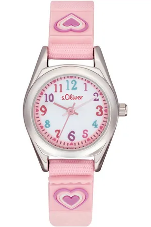 QS by s.Oliver Quarzuhr 2036765, Armbanduhr, Kinderuhr, Mädchen, Schulanfang, Geburtstag, Geschenkidee