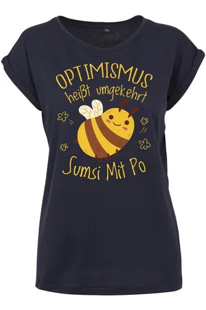 Youth Designz Print-Shirt "Optimismus Sumsi Mit Po" Damen T-Shirt Statement Geschenk Motiv mit lustigem Aufdruck für Frauen - Verkäufer: EmDa Trading GmbH
