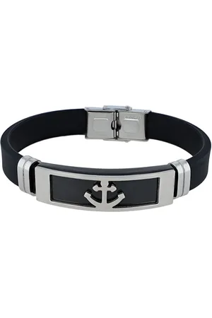 Akzent Armband Rylan Silikon Armband "Rylan" mit Edelstahlelemente, (Einzeln) - Verkäufer: Shaghafi GmbH