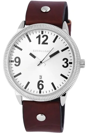 Excellanc Quarzuhr 295322500011 Herrenuhr mit Kunstlederarmband, braun - Verkäufer: Shaghafi GmbH