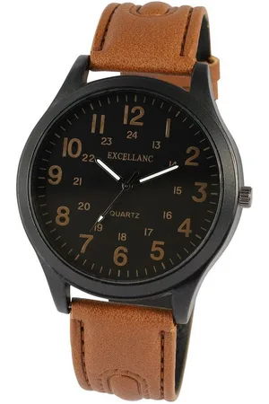 Excellanc Quarzuhr 2900249 Herrenuhr mit Band aus Lederimitat, schwarz/ZB - Verkäufer: Shaghafi GmbH