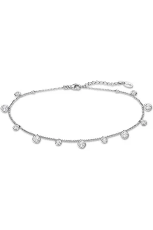 Lotus Fußkette mit Anhänger Kreis 925 Silber Lotus, Armband Kreis ca. 24cm, 925 Sterling Silber, Farbe: silber - Verkäufer: Fit4Style Silberschmuck - IMPPAC