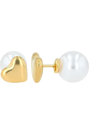 Akzent Ohrring-Set Xabelle Edelstahl Front-Back-Ohrstecker, Herz/Perle, versch. (Paar) - Verkäufer: Shaghafi GmbH