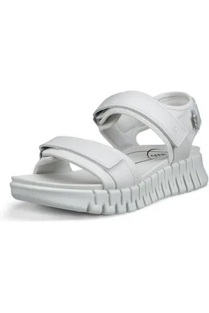 Ecco GRUUV SOL W Sandalette, Plateau, Sommerschuh, Sandalette mit praktischem Klettverschluss