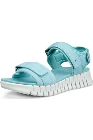 Ecco GRUUV SOL W Sandalette, Plateau, Sommerschuh, Sandalette mit praktischem Klettverschluss