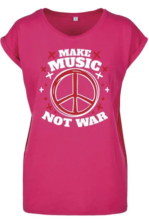 Youth Designz Print-Shirt "Peace Make Music" Damen T-Shirt Statement oder Geschenk Frauen Motiv mit trendigem Aufdruck - Verkäufer: EmDa Trading GmbH