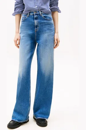 Tommy Hilfiger Weite Jeans Claire High Rise mit Logo-Badge