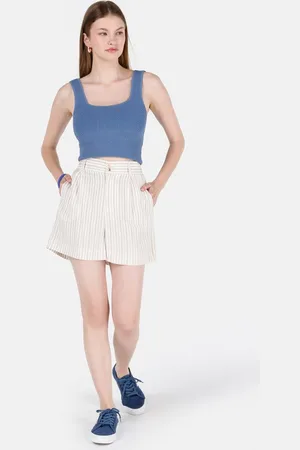 Colins Shorts Regular Fit High Waist gestreifte Damen-Shorts - Verkäufer: MegaMerchant