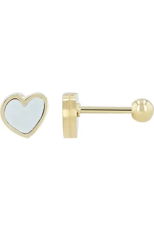 Akzent Ohrring-Set Sarang Edelstahl Ohrstecker/-piercing, Herz, Perlmutt (Paar) - Verkäufer: Shaghafi GmbH