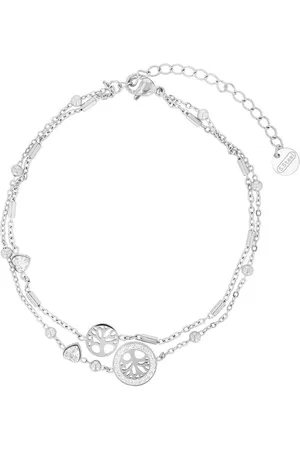 Akzent Fußkette Danika Fußkette, Lebensbaum, Herz, Edelstahl (Einzeln) - Verkäufer: Shaghafi GmbH