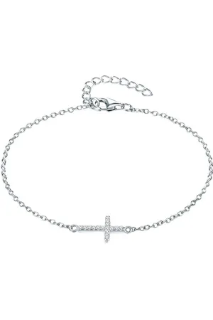 Lulu & Jane Silberarmband Kreuz silber, mit Zirkonia - Verkäufer: Juvalia