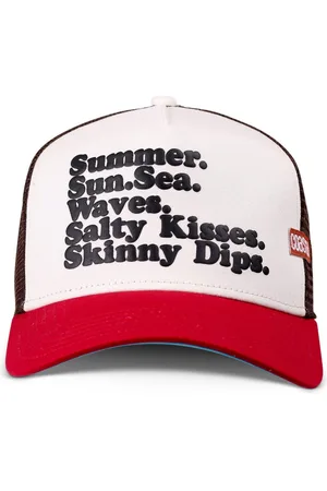 COASTAL Trucker Cap HFT Summer Sea Sand Trucker Cap Stone/Red (Basecap, Meshcap, Trucker Kappe) - Verkäufer: stuff-style