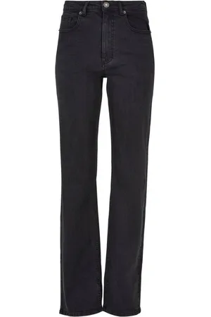 Urban classics Bequeme Jeans Damen Ladies Highwaist Straight Slit Denim Pants (1-tlg)