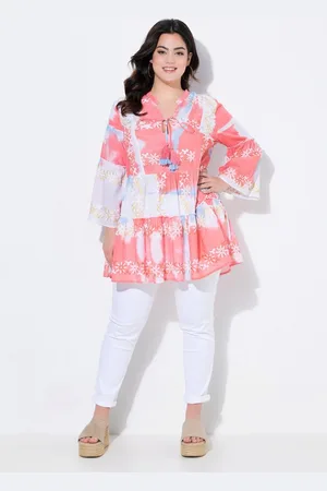 Angel of Style Tunika Tunika A-Linie farbiger Druck Stickerei - Verkäufer: Popken Fashion Group