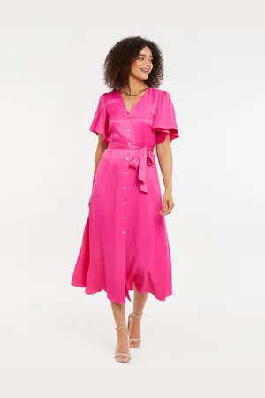 Threadbare Sommerkleid THB Salad Satin Midi (1-tlg) mit tollem Bindeband an der Taille - Verkäufer: onQuality