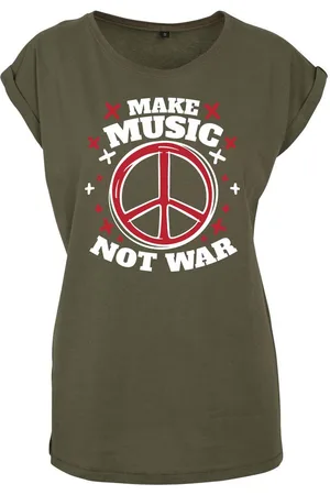 Youth Designz Print-Shirt "Peace Make Music" Damen T-Shirt Statement oder Geschenk Frauen Motiv mit trendigem Aufdruck - Verkäufer: EmDa Trading GmbH