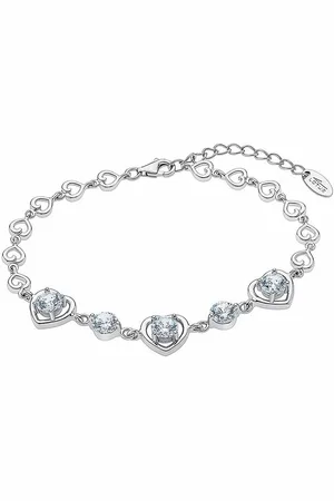 Lotus Silberarmband Armband Herz 925 Silber (Armband), Armband Herz ca. 16cm, 925 Sterling Silber, Farbe: silber - Verkäufer: Fit4Style Silberschmuck - IMPPAC