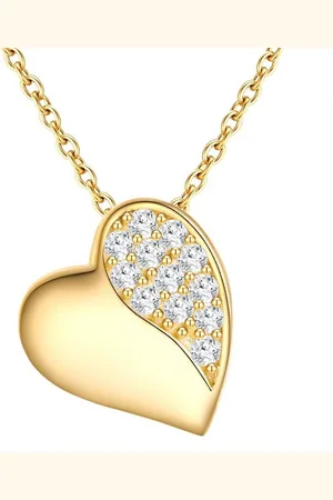 Rafaela Donata Silberkette Herz gelbgold, aus Sterling Silber - Verkäufer: Juvalia