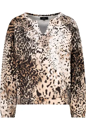 monari Sweatshirt Sweatshirt mit Leomuster creamy gemustert - Verkäufer: Lieblingsstücke