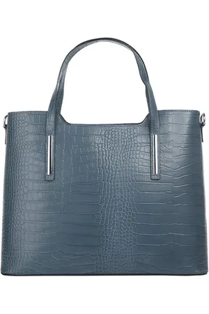Cluty Henkeltasche, echt Leder, Made in Italy
