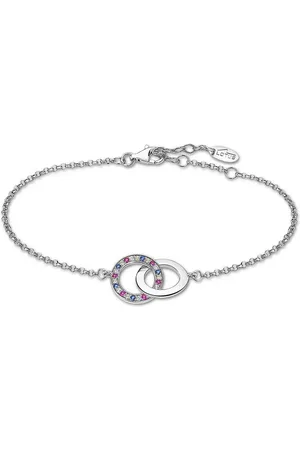 Lotus Silberarmband Armband Kreis 925 Silber (Armband), Armband Kreis ca. 16cm, 925 Sterling Silber, Farbe: silber, mehrfarbig - Verkäufer: Fit4Style Silberschmuck - IMPPAC
