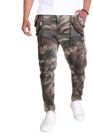 KINGZ Cargohose Lässige Herren Freizeithose Military Camouflage L - Verkäufer: DENIM FABRIK