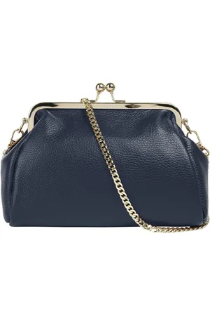 Cluty Abendtasche, echt Leder, Made in Italy