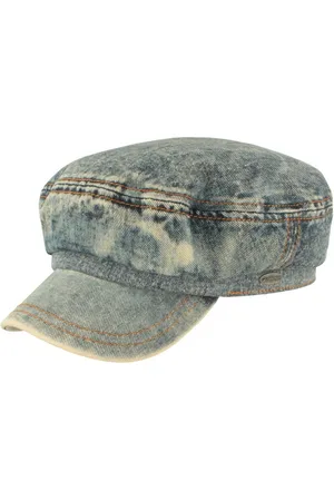 Göttmann Schiebermütze Elbseegler "Newport" in Vintage Jeans Look - Verkäufer: Hut-Breiter München - Hutmacher seit 1863
