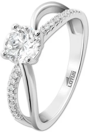 Lotus Silberring Ring Zirkoniastein 925 (Fingerring), Ring Zirkoniastein 925 Sterling Silber, Farbe: silber - Verkäufer: Fit4Style Silberschmuck - IMPPAC