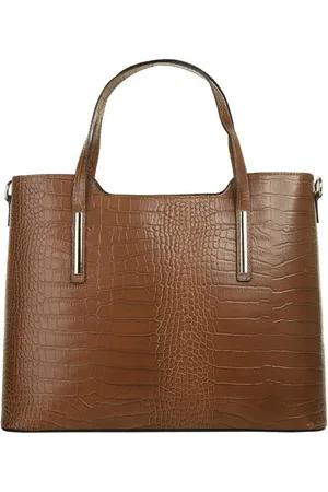 Cluty Henkeltasche, echt Leder, Made in Italy