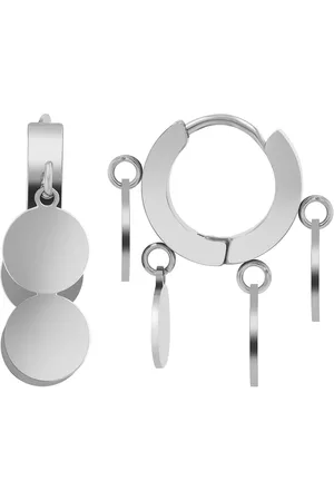 Akzent Ohrring-Set Viatrix Edelstahl Creole mit Anhänger, versch. Farben (Paar) - Verkäufer: Shaghafi GmbH