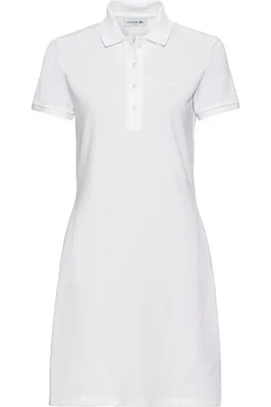 Lacoste Jerseykleid Polokleid Slim Fit, Stretch, Midilänge, Knielanges Sommerkleid
