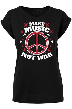Youth Designz Print-Shirt "Peace Make Music" Damen T-Shirt Statement oder Geschenk Frauen Motiv mit trendigem Aufdruck - Verkäufer: EmDa Trading GmbH