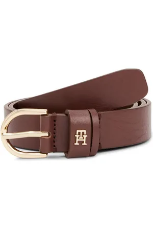 Tommy Hilfiger Ledergürtel ESSENTIAL EFFORTLESS 2.5 Logoemblem, weiche Haptik, ovale Einfachdornschließe
