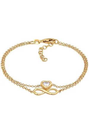Elli Armband Layer Infinity Herz Unendlichkeit 925 Silber, Herz - Verkäufer: JULIE & GRACE GmbH