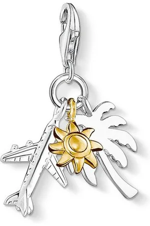 Thomas Sabo Kettenanhänger Charm Palme Baum Sonne Flugzeug (Set), mit geschlossener Akustik - Verkäufer: Diademita