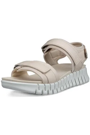 Ecco GRUUV SOL W Sandalette, Plateau, Sommerschuh, Sandalette mit praktischem Klettverschluss