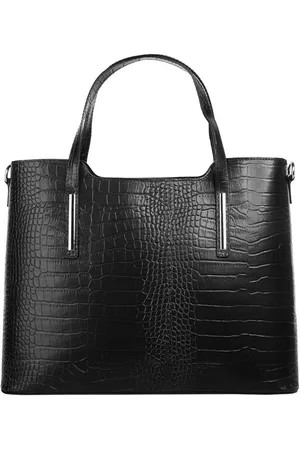 Cluty Henkeltasche, echt Leder, Made in Italy