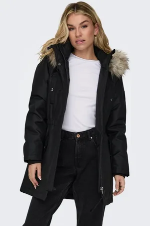 ONLY Parka ONLIRIS FUR WINTER PARKA LIFE CC OTW mit verdeckter Knopfleiste