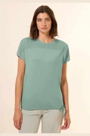 CECIL T-Shirt mit Tunnelzug am Saum