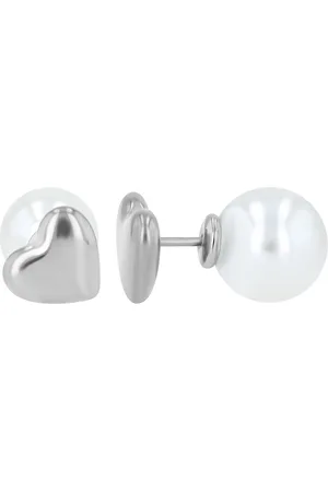 Akzent Ohrring-Set Xabelle Edelstahl Front-Back-Ohrstecker, Herz/Perle, versch. (Paar) - Verkäufer: Shaghafi GmbH