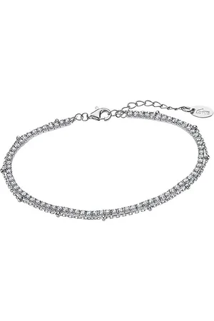 Lotus Silberarmband Armband Zirkoniasteine (Armband), Armband Zirkoniasteine 16cm, 925 Sterling Silber, Farbe: silber, weiß - Verkäufer: Fit4Style Silberschmuck - IMPPAC