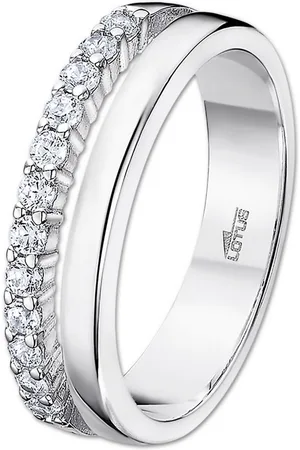 Lotus Silberring Ring 925 Silber Lotus (Fingerring), Ring Zirkoniastein 925 Sterling Silber, Farbe: silber, weiß - Verkäufer: Fit4Style Silberschmuck - IMPPAC