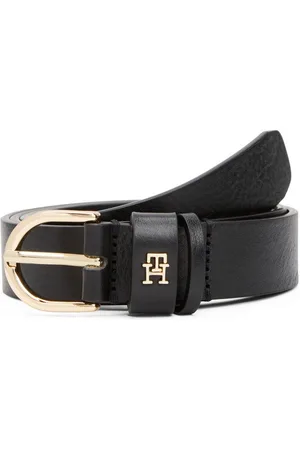 Tommy Hilfiger Ledergürtel ESSENTIAL EFFORTLESS 2.5 Logoemblem, weiche Haptik, ovale Einfachdornschließe