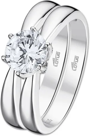 Lotus Silberring Ring Zirkoniastein 925 (Fingerring), Ring Zirkoniastein 925 Sterling Silber, Farbe: silber - Verkäufer: Fit4Style Silberschmuck - IMPPAC