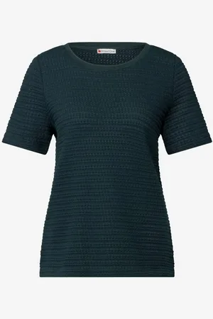 Street one Rundhalsshirt Strick-Look T-Shirt (1-tlg) - Verkäufer: Stylaholic The Shop
